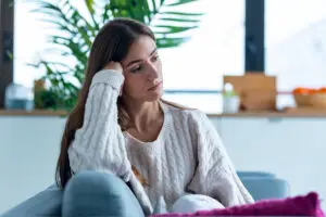 depressed woman